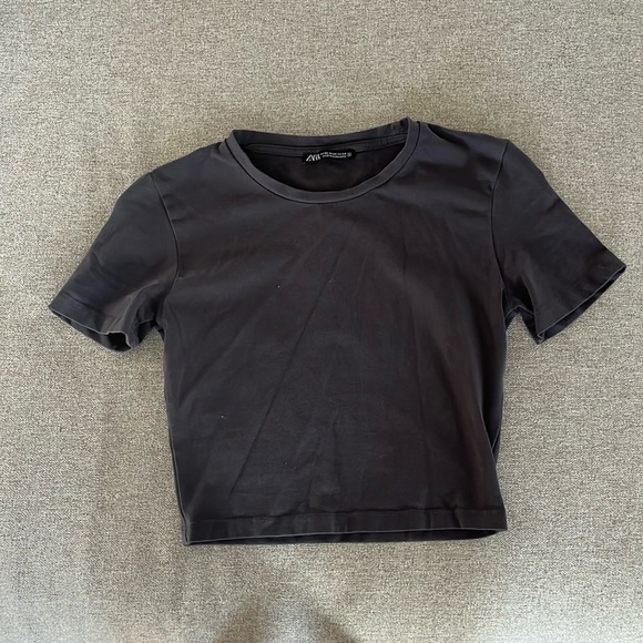 Zara Tops - Gray baby tee